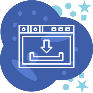 Bulut simgesinin vektör illüstrasyonu