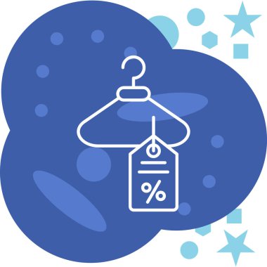 İndirim etiketli bir çantanın vektör çizimi.