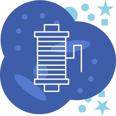 Düz stil klima simgesi beyaz arkaplanda izole