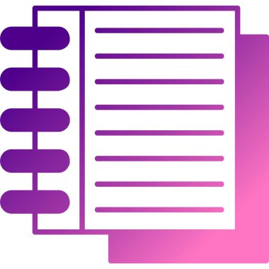 Kalemle kağıt sayfasının vektör illüstrasyonu