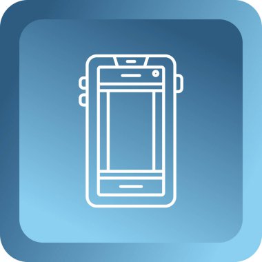 Akıllı cep telefonlu akıllı telefon. vektör illüstrasyonu