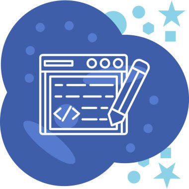 Web tasarım simgesi, vektör illüstrasyonu