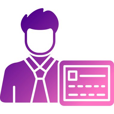 Bir iş adamının vektör çizimi