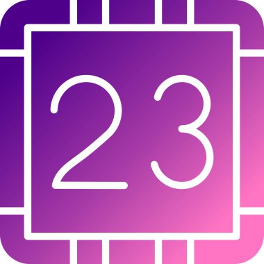 Tek mor takvim simgesinin vektör illüstrasyonu