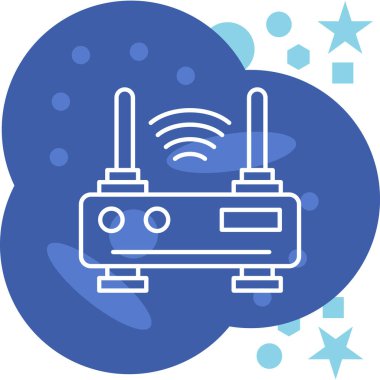 Uydu. Web simgesi basit illüstrasyon