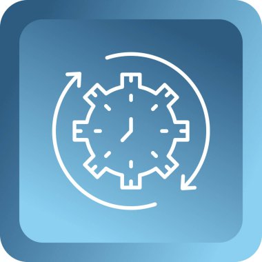 Saat simgesi. Web tasarım biçimi