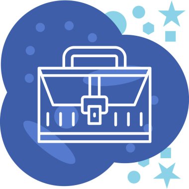 Alışveriş çantası web simgesi basit illüstrasyon