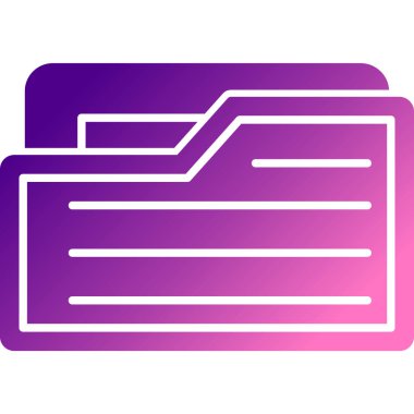 Bir dizin simgesinin vektör illüstrasyonu