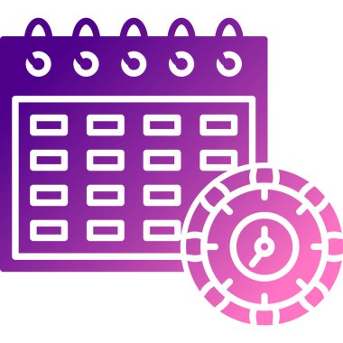 Takvim simgesi, vektör çizimi