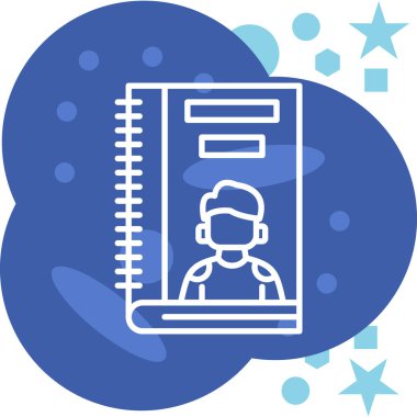 Moda Biçimli Avatar Simgesi İzole Arkaplan