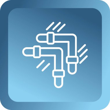 Tek mavi simgenin vektör illüstrasyonu