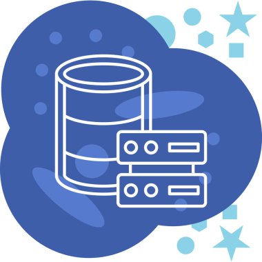 veritabanı simgesi, vektör resimleme