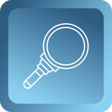 Büyüteç simgesinin vektör illüstrasyonu