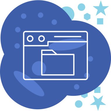 Modern simgenin vektör illüstrasyonu