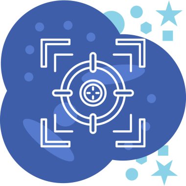 Modern bir simgenin vektör illüstrasyonu