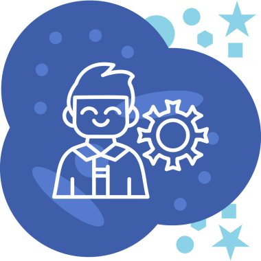 Maskeli bir adamın vektör çizimi