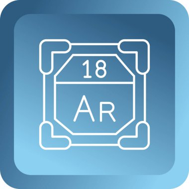 Benzersiz harf bir simge vektör illüstrasyonu