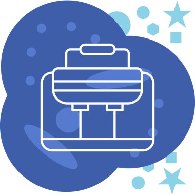 çanta simgesi vektör illüstrasyonu