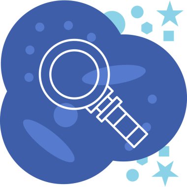 Mavi cam simgenin vektör illüstrasyonu