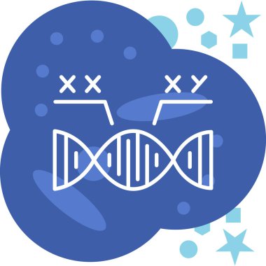 çizgi DNA molekül simgesi beyaz arkaplanda izole. Genetik analiz, genetik test, genetik öğretmenler klonlama. Renkli DNA testi. Renkli özet kavramı.