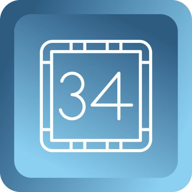 Takvim web simgesi, vektör çizim