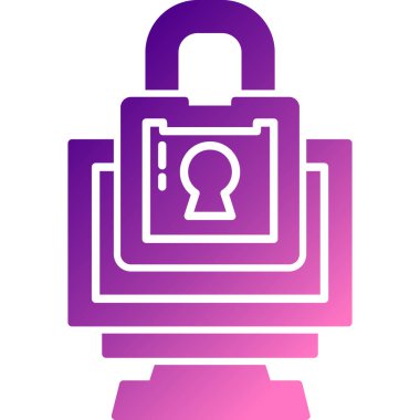 Beyaz arka planda kalp ikonu olan beyaz asma kilit. Kilitli aşk sembolü, aşk ve sevgililer günü ikonu. Sevgililer Günü sembolü. soyut altıgen