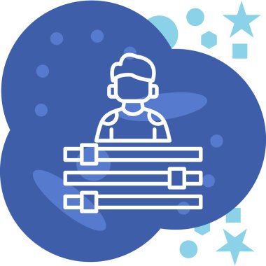 Bir adam ve bir kitabın vektör çizimi