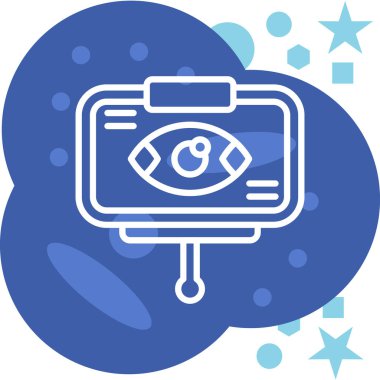 Göz. Web simgesi basit illüstrasyon