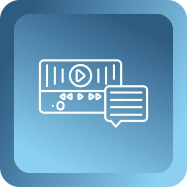 Teybi olan bir oynatıcının vektör simgesi