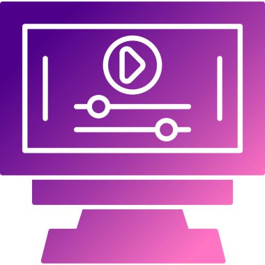 bilgisayar ekranı vektör simgesi