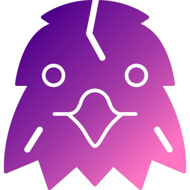 beyaz arkaplanda izole edilmiş tavuk vektörü çizimi