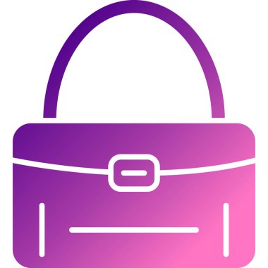 El çantası simgesini, basit vektör çizim