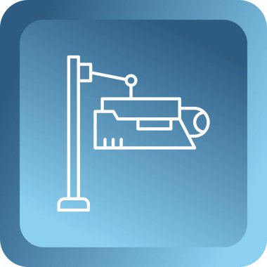 Vinç simgesi. Gölge yansıma tasarımı. Vektör çizim.