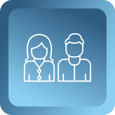 İş insanları simgesinin vektör illüstrasyonu