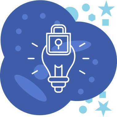 ampul simgesi, vektör illüstrasyonu basit tasarım