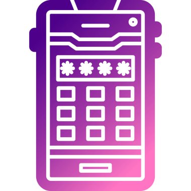 Akıllı telefon. Web simgesi basit tasarım