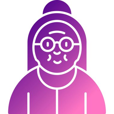 Gülümseyen sevimli bir çizgi film karakterinin vektör çizimi.