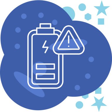 Pil simgesinin vektör illüstrasyonu