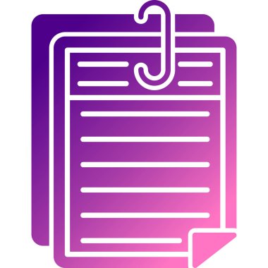 Belge. Web simgesi basit illüstrasyon