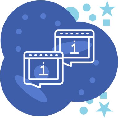 Bulut simgesi vektör illüstrasyonu