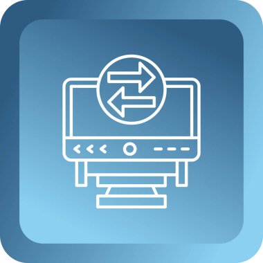 seo modern simgesinin vektör illüstrasyonu