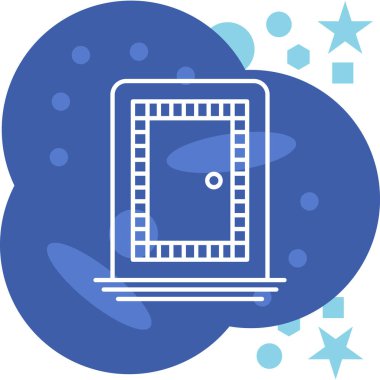 Bulut Hesaplama. Web simgesi basit illüstrasyon