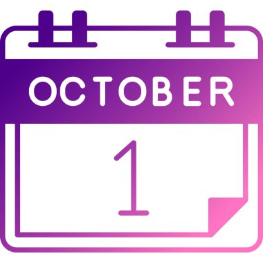 Ekim Glyph vektörü Simge Tasarımı