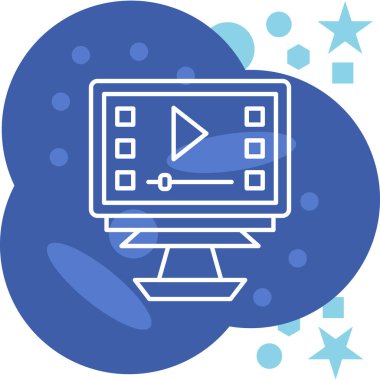 bilgisayar simgesi vektör illüstrasyonu