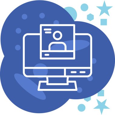 bilgisayar ağ vektör simgesi