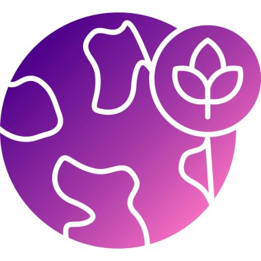 Bir ağaç simgesinin vektör illüstrasyonu