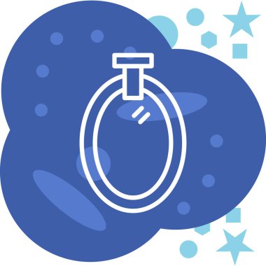 Tek izole balon simgesinin vektör çizimi