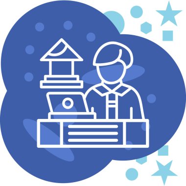 iş simgesi vektör illüstrasyonu