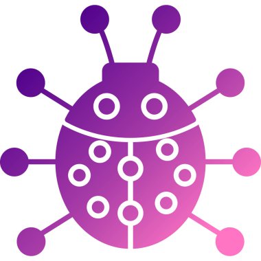 Virüs ikonu vektör illüstrasyonu