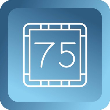 Takvim simgesinin vektör illüstrasyonu